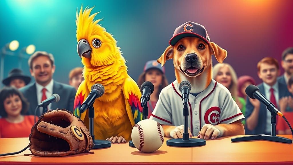 Baseball Managers Cockatiel and Dog Take the Stage at Expo P...