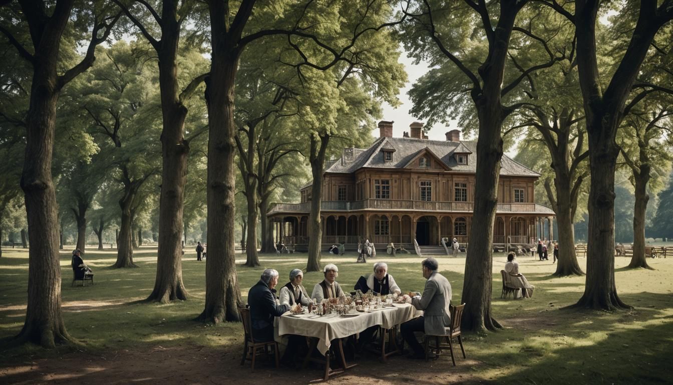Rural Wooden Manor in 18th Century Ambience