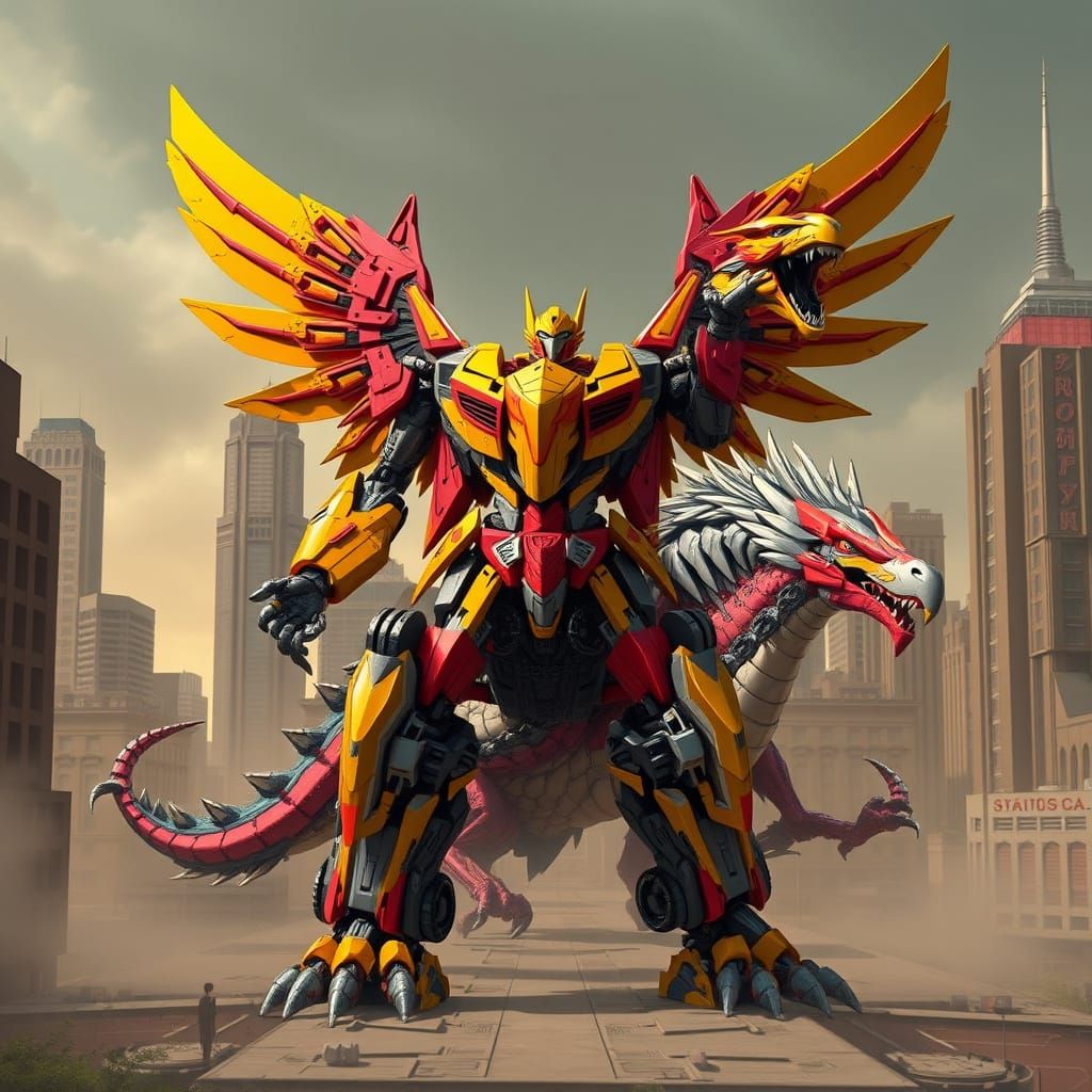 Dystopian Robotic Transformer Inspired by Syd Mead