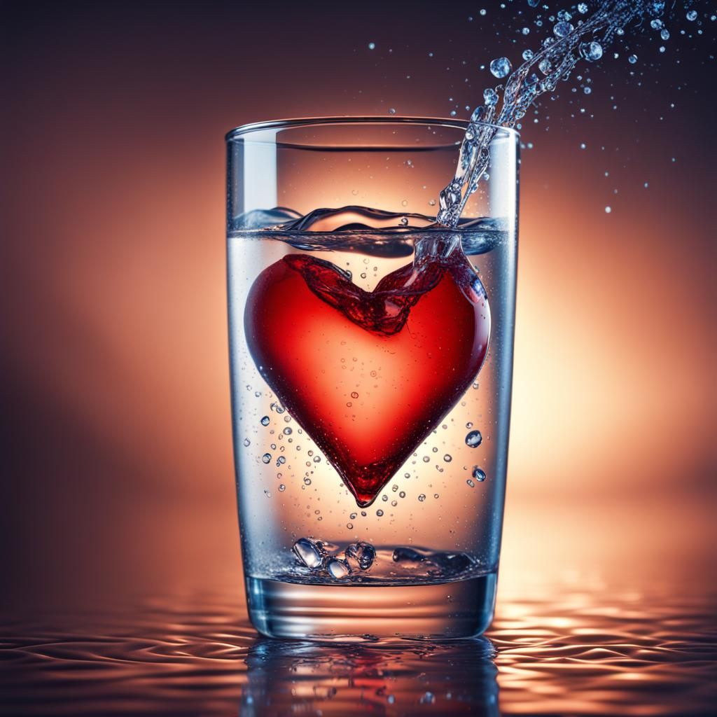 Dramatic Glass of Water in High Resolution