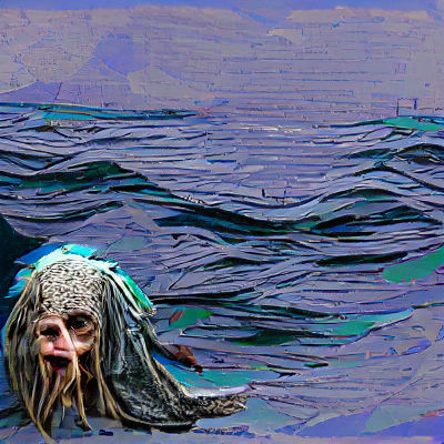 Menacing Sea Hag Digital Art