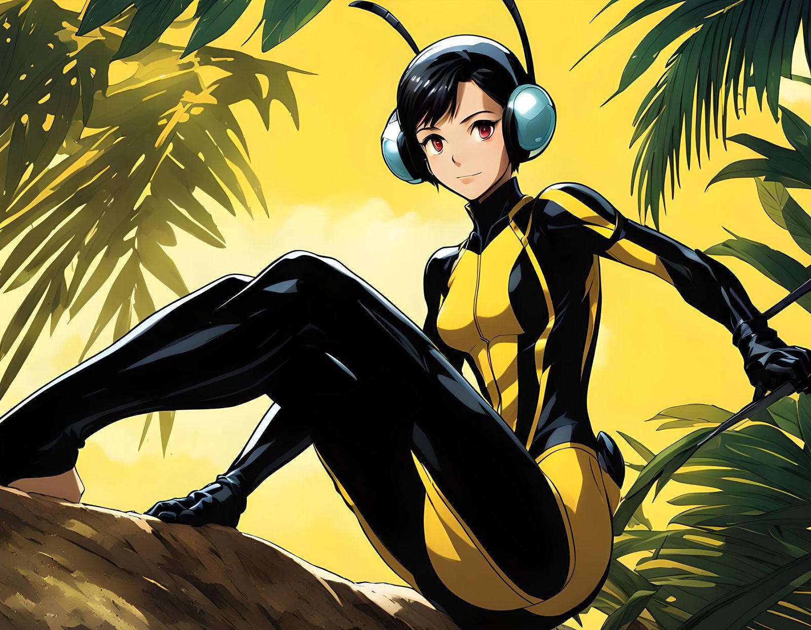 The Wasp in Anime Style, Manga Art