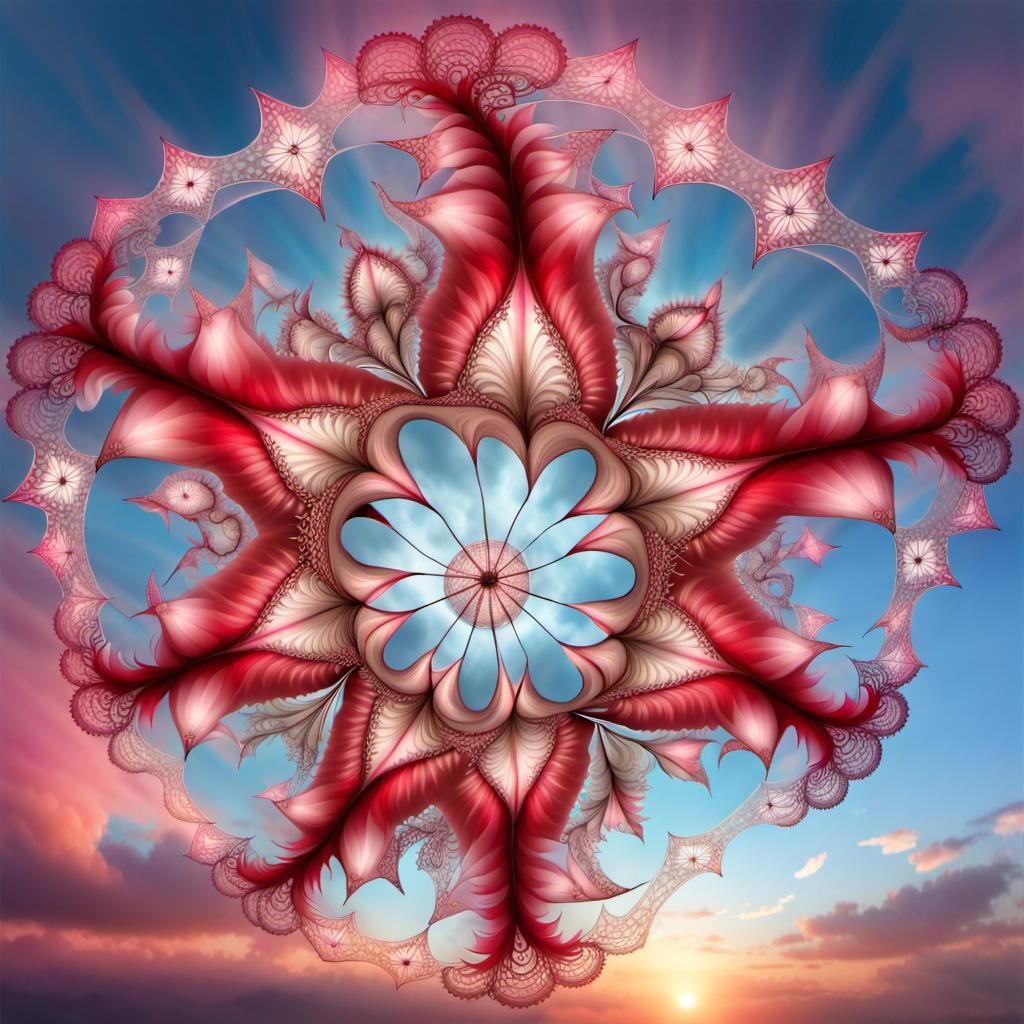 Filigree Witch on Jellyfish Kites, Macro Photograph