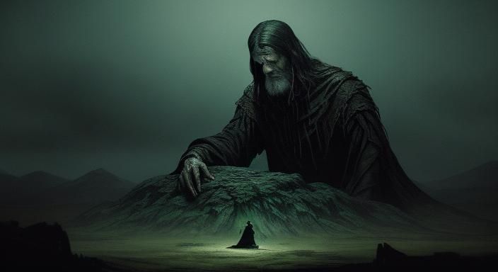 Haunting Jail Cell Painting with Cinematic Lighting