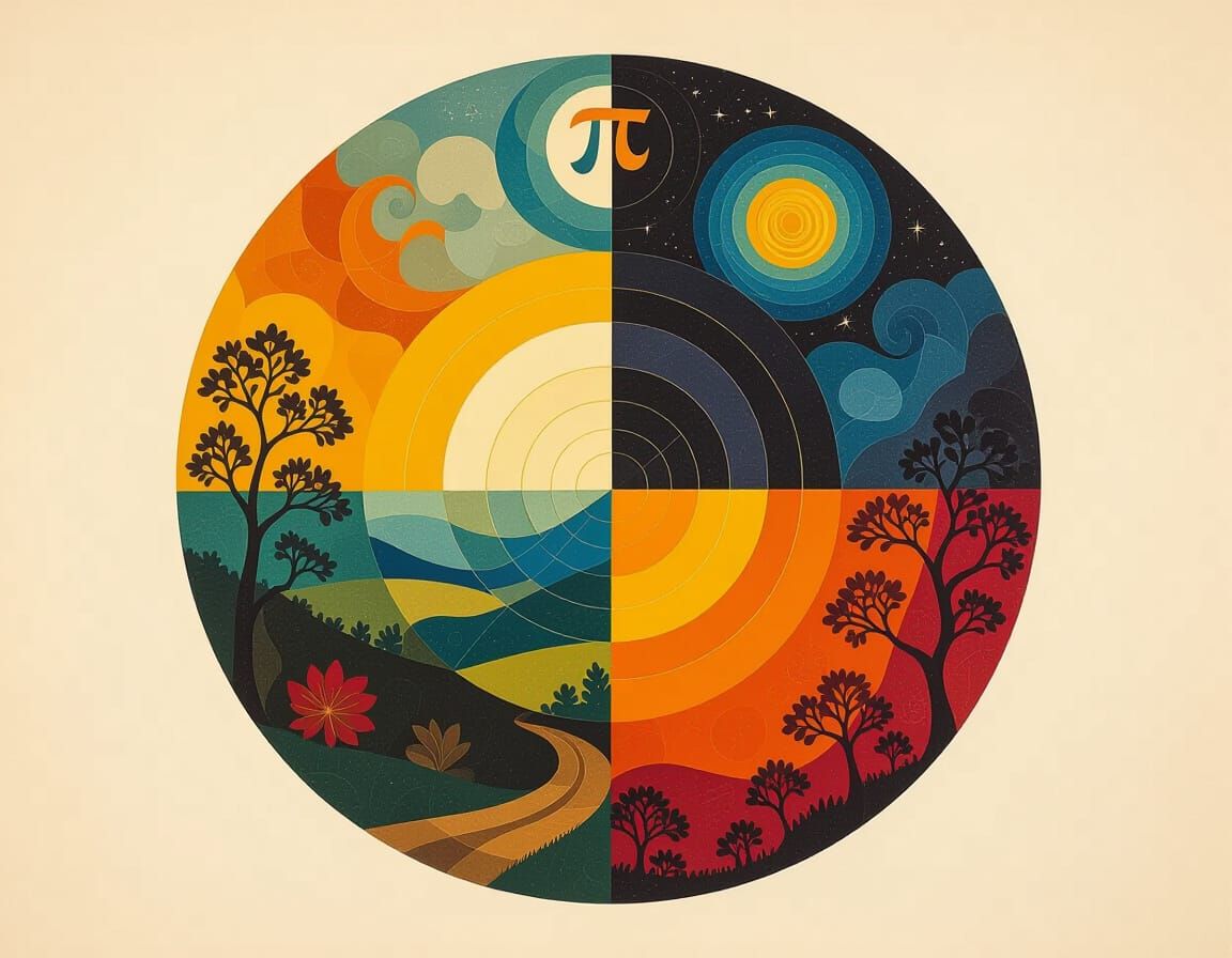 Autumn Equinox in Dreamcore Spirograph Art