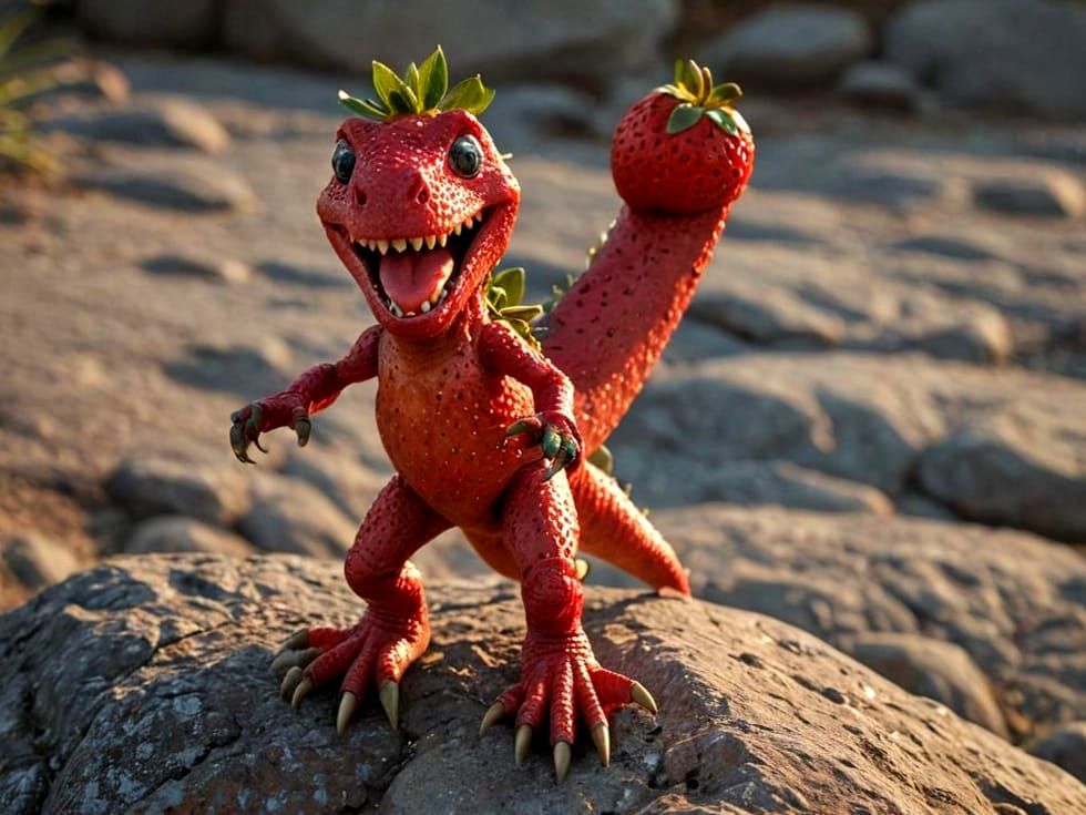 Happy Strawberry Monster