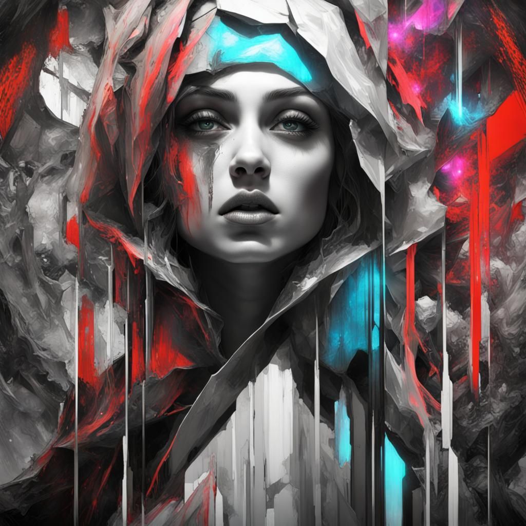 Dark Fantasy Concept Art in Purple and Yellow