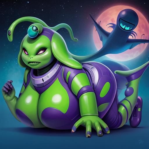 Alien BBW Generated by AI