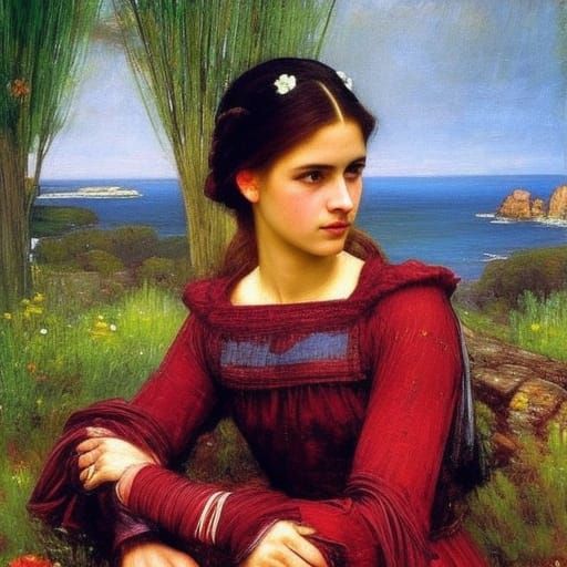 Dramatic Color Portrait Inspired by Pre-Raphaelites