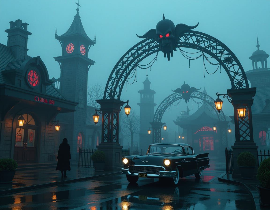 Vampire Drive-Thru in Gothic Industrial Style