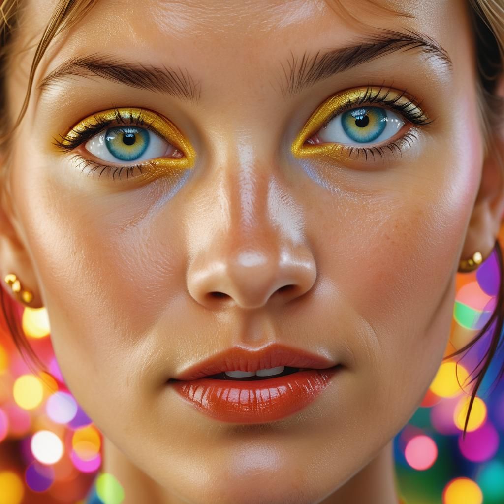 Striking Portrait of a Woman in Macro Photography