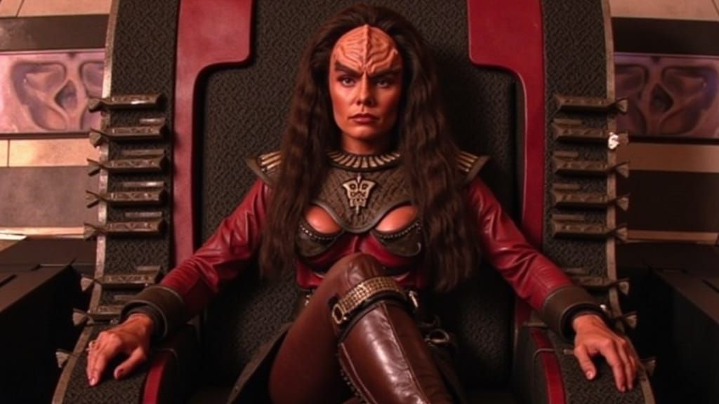 Majestic Klingon Warrior in Regal Command