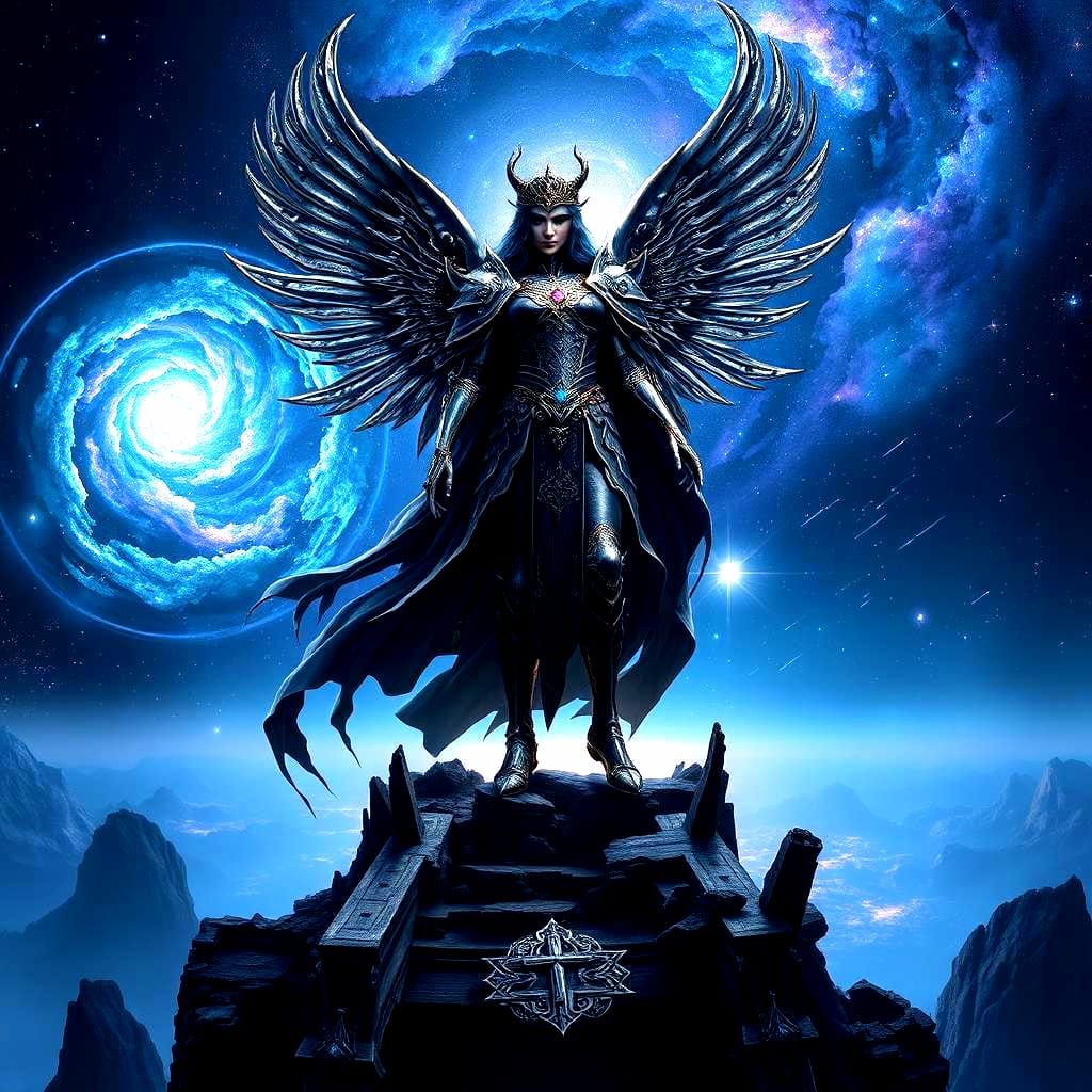 Cosmic Metal Album Cover Art in Unreal Engine 5