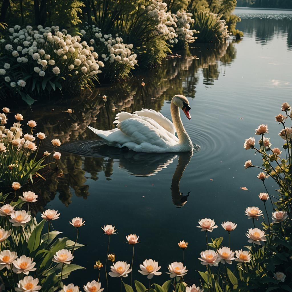 Swan surrender flowers