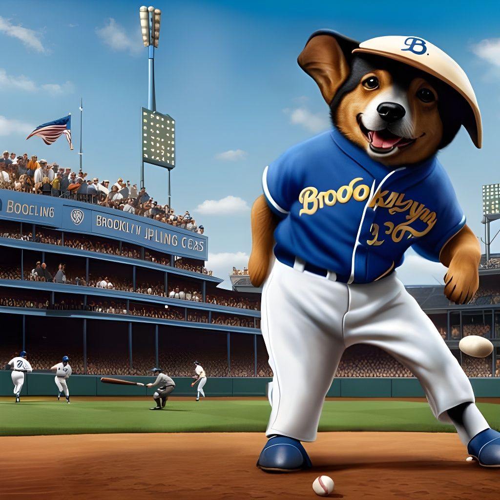 The Dodgers' new fielder fetches the ball...