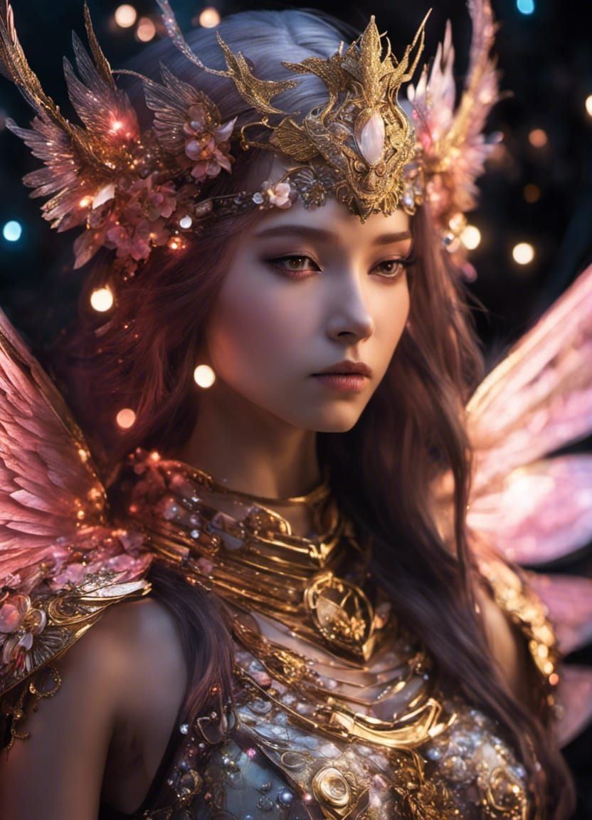 Glitter Fairy Warrior in Epic Armor