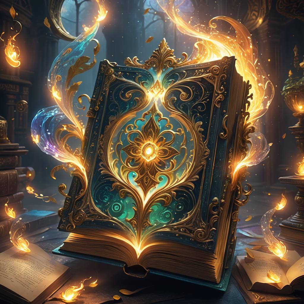 Glowing Book of Life Fantasy Art