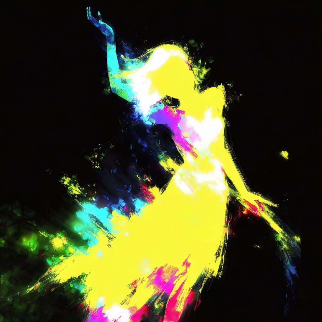 Elegant Anime Lady in Jelly Style Portrait