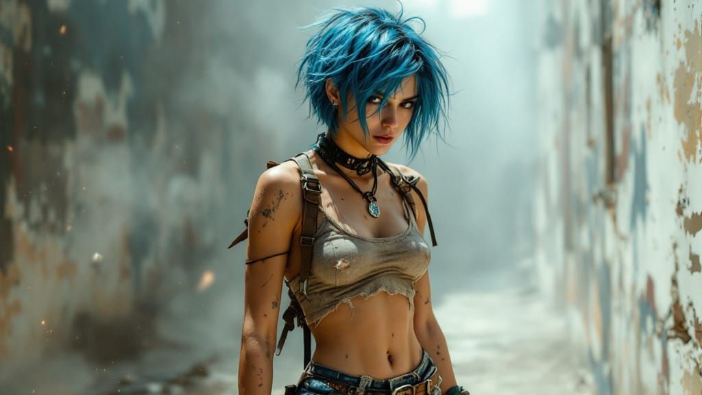 Rebellious Renaissance Woman Ignites Stormy Chaos