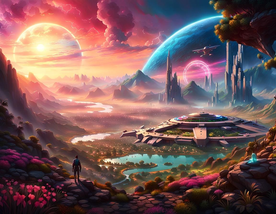 Setia, Sunset from Kalos City view 2of3