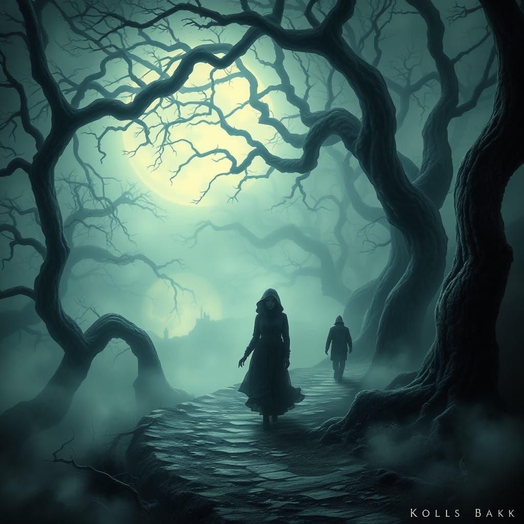 Mystical Moonlit Realm, Inspired by Dark Realism and Fantasy...