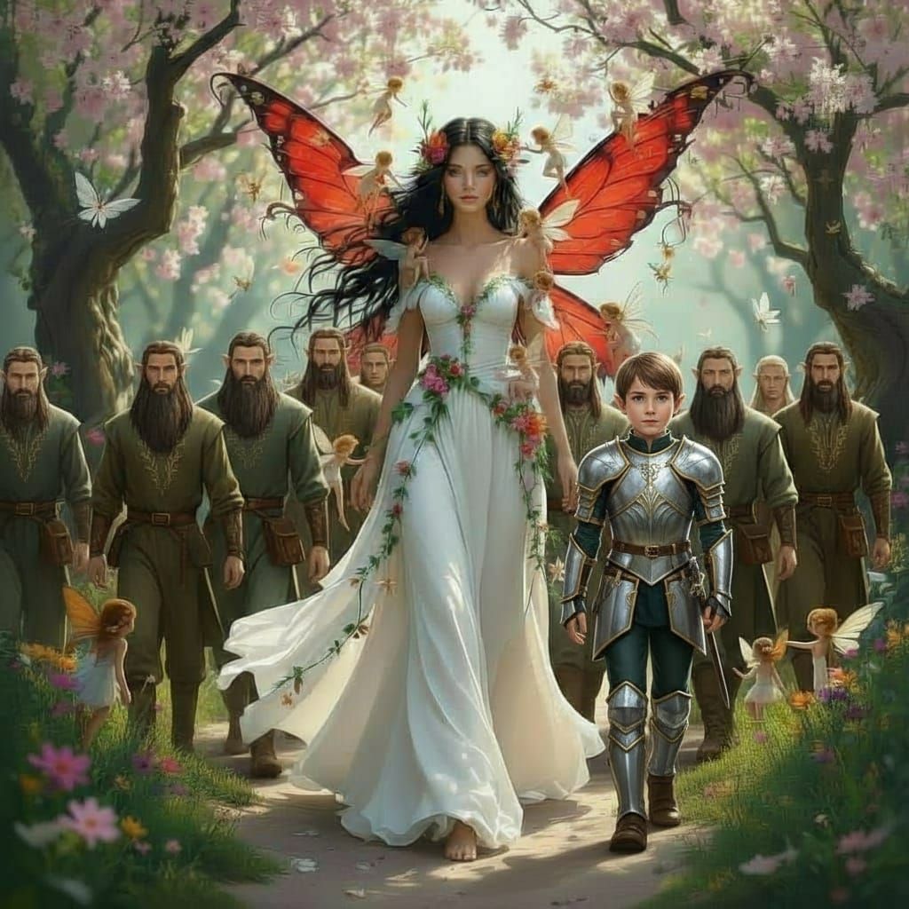 Enchanting Fairy Realm with Pixie Companions