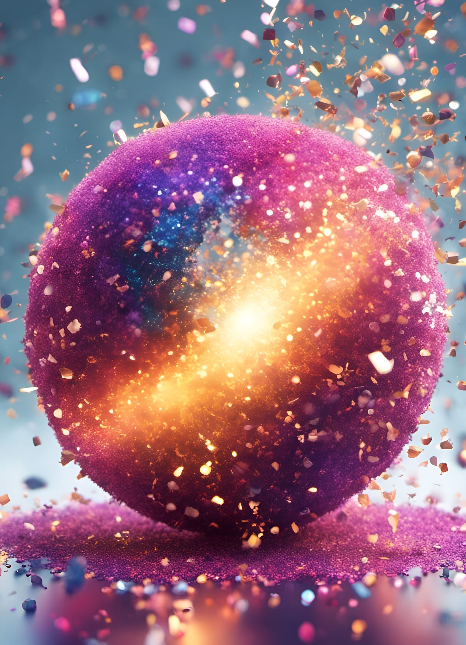 Erupting Glitter Ball