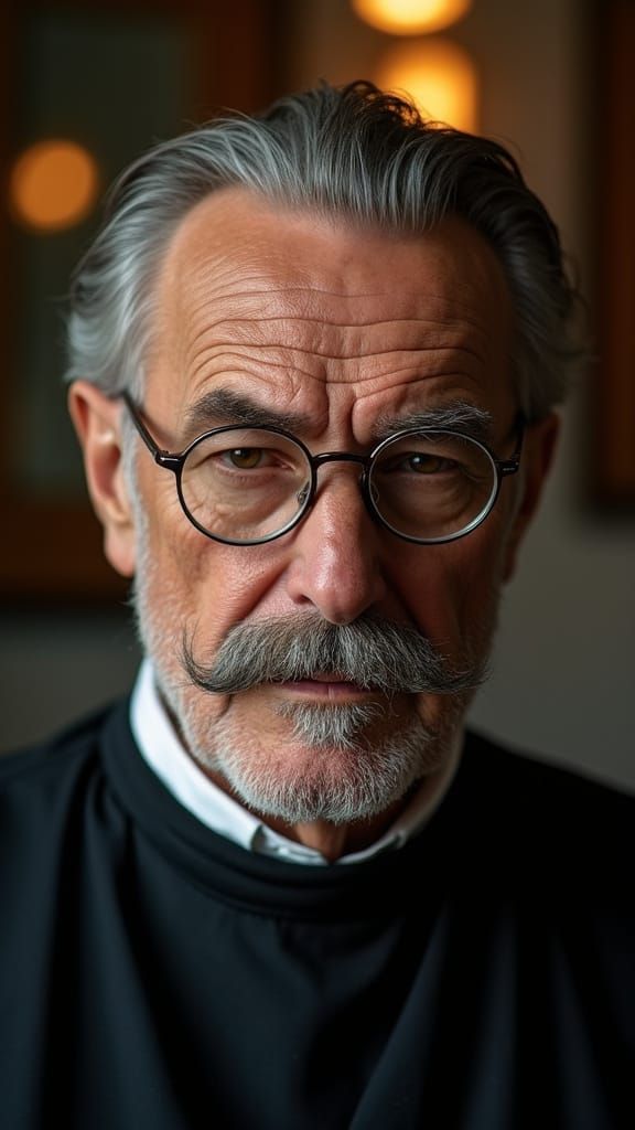 Hyper-Realistic Portrait of a Distinguished Gentleman