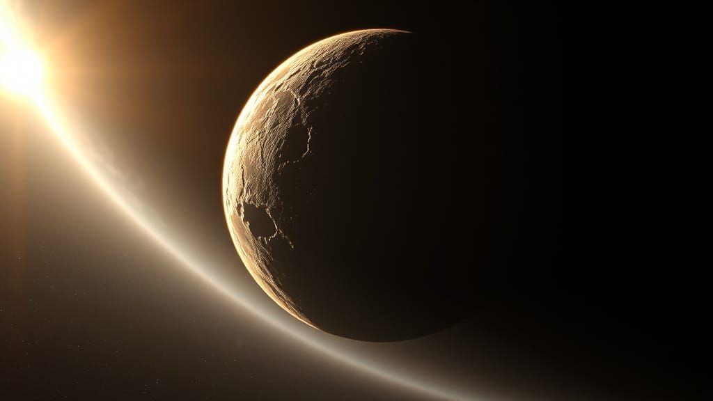 Scorched Mercury Illuminated by the Intense Sun