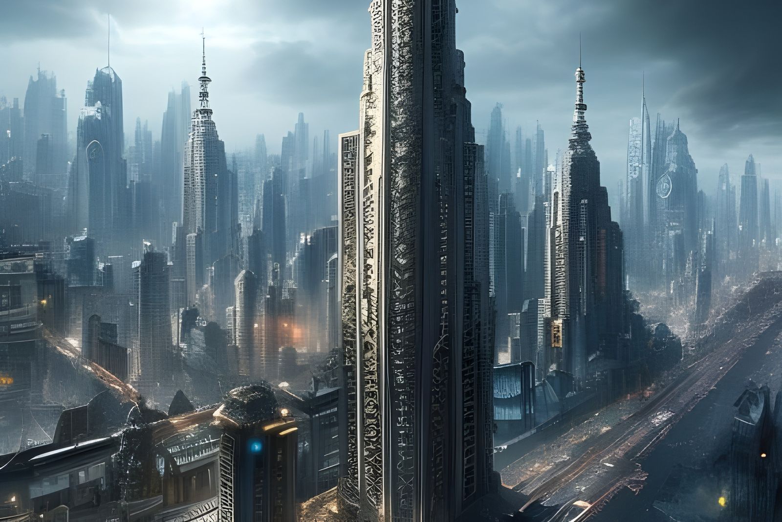 Epic Utopian City: Digital Matte Painting