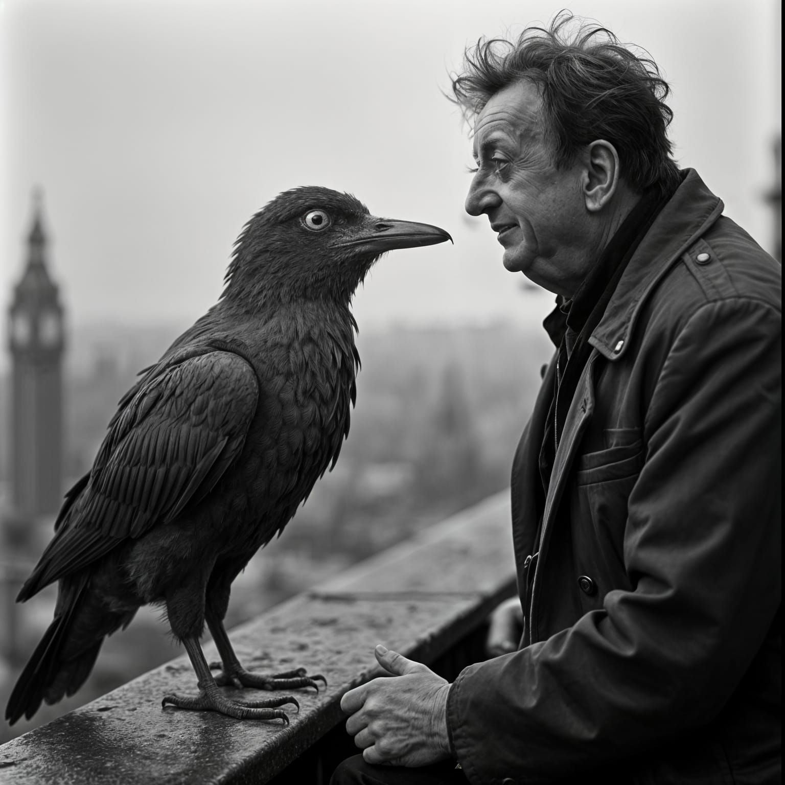 Amusing Portrait of a Liver Bird in 1960s Liverpool