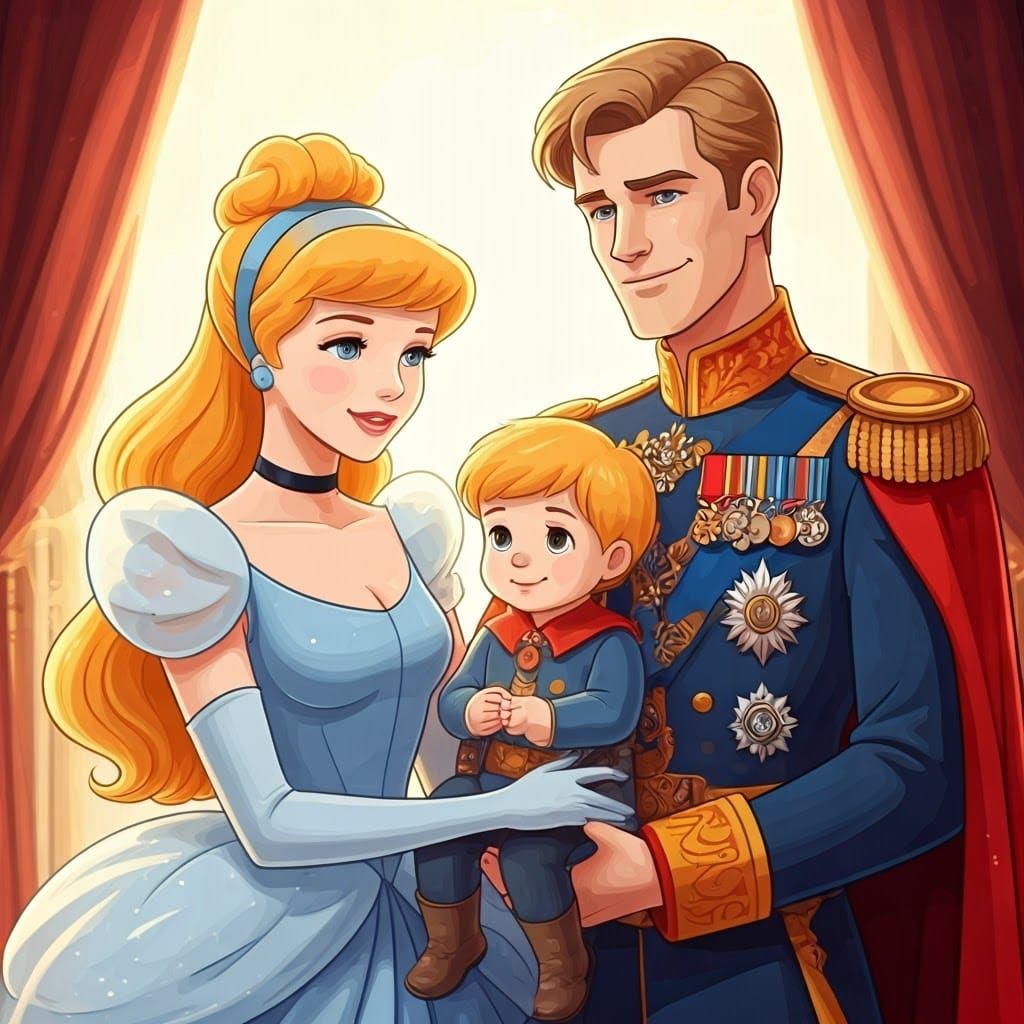 Regal Family Portrait of Royal Majesty