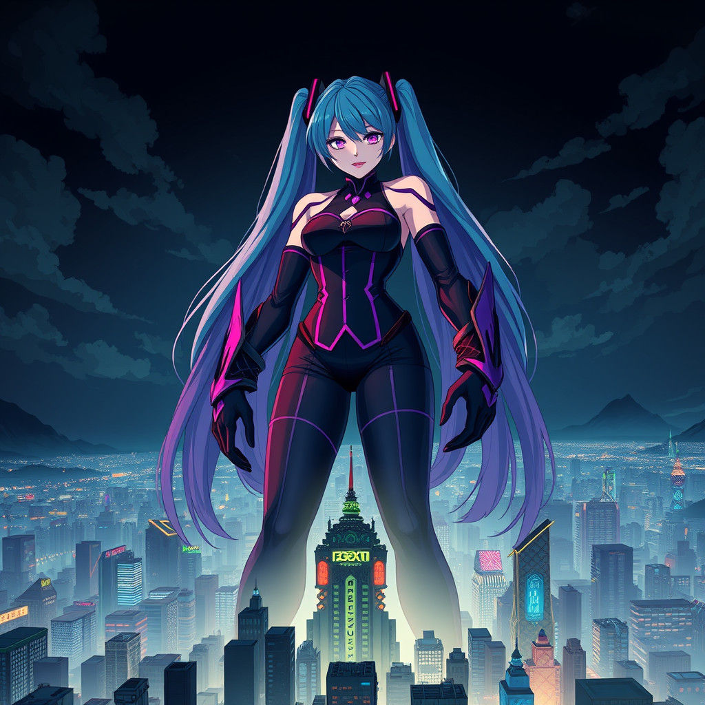 Manga-Inspired Giantess Anime Art