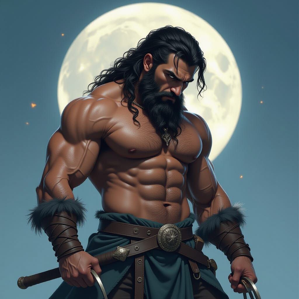 Werewolf Transformation Headshot with Dynamic Lighting