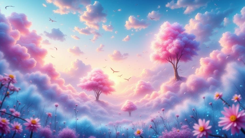 Juice Wrld in Dreamy Ethereal Pastel Plane