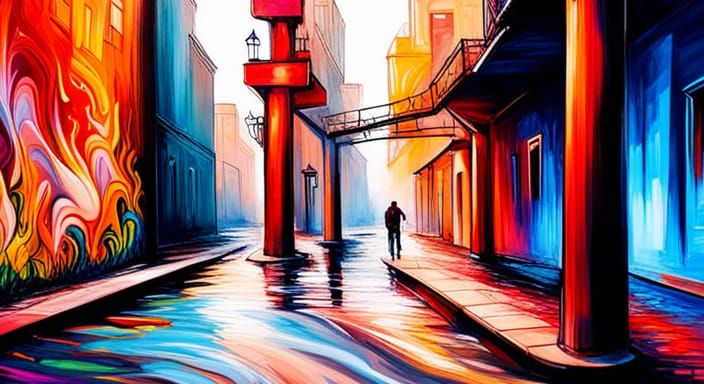 Colorful Graffiti Art in Hyperrealistic Style