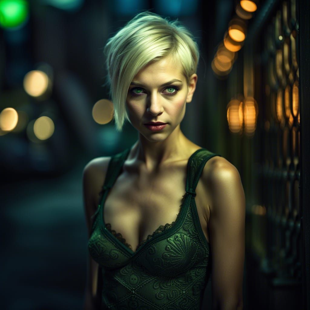 Sensual Vampire Pixie in New York Night