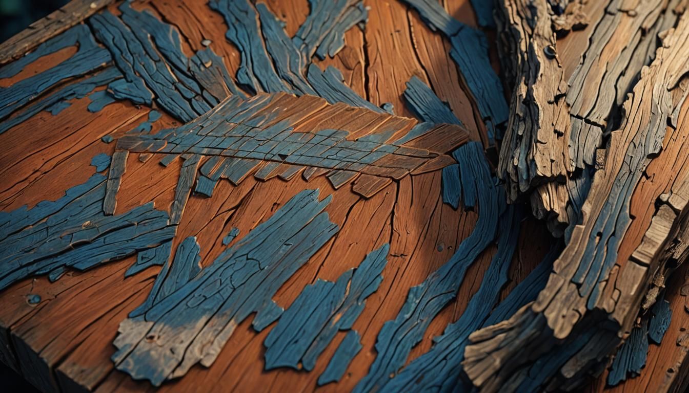 Coffee Table with Bark: Fantasy Concept Art