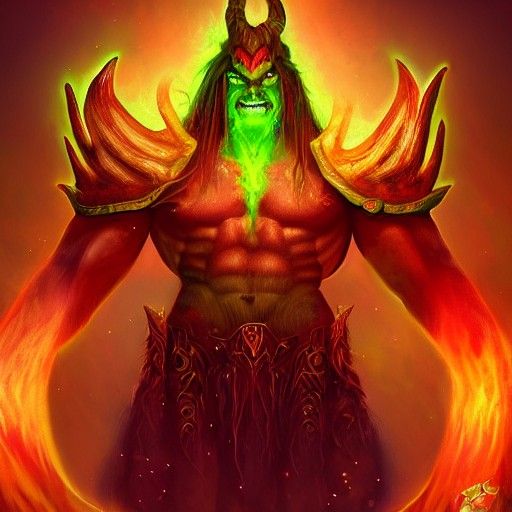 Kil'jaeden from World of Warcraft in Astral Illustration
