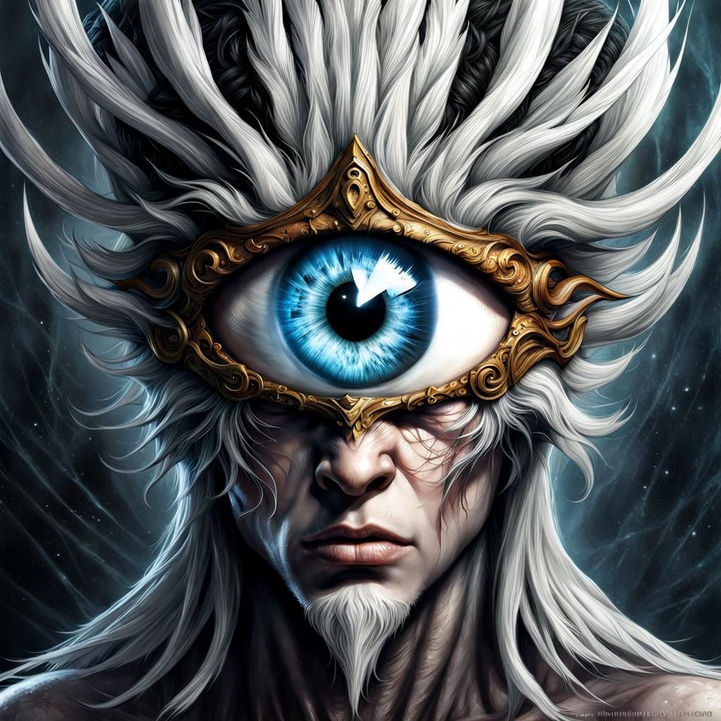 Luis Royo Style Portrait of a Cyclops