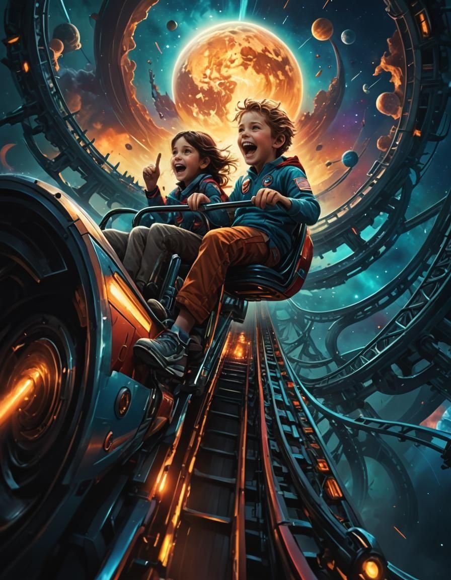 Kids on a Space Roller-Coaster Ride to Earth