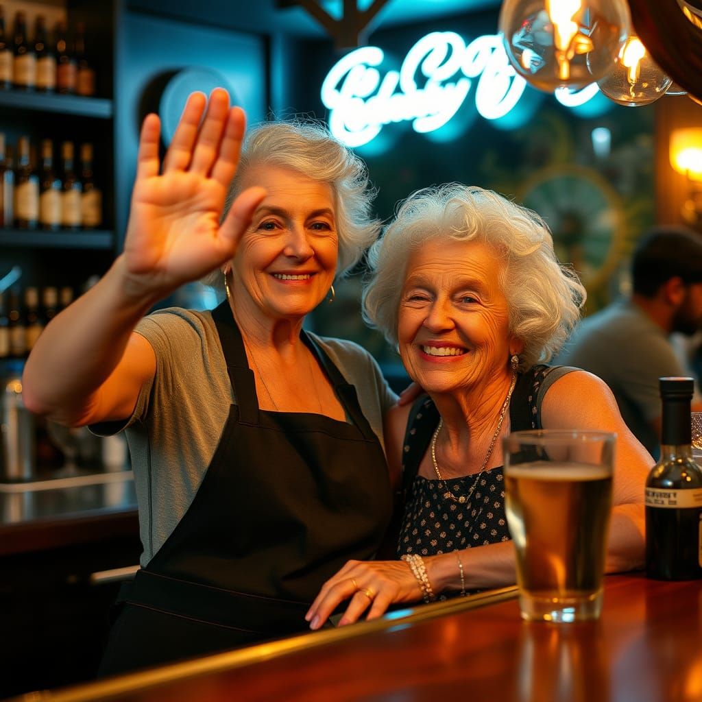 Charming Barmaid with a Wonderful Smile