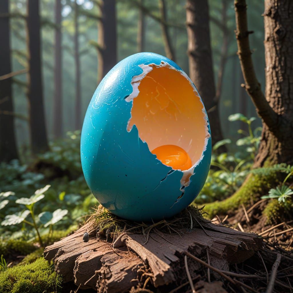 A Magic Egg Generated by AI