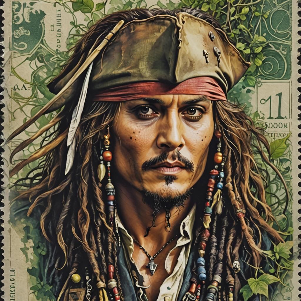 Jack Sparrow - Stamp