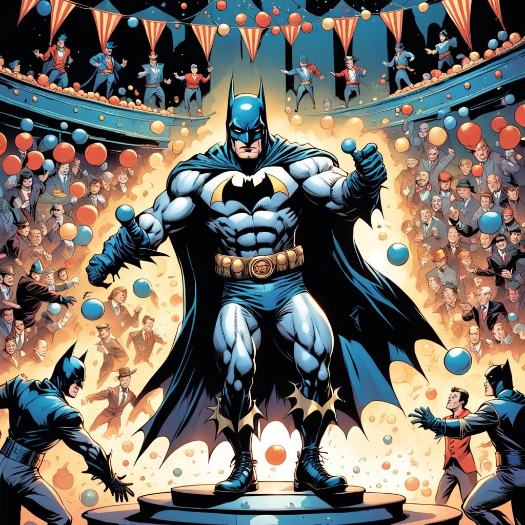 Batman as Circus Juggler: Comic Book Art