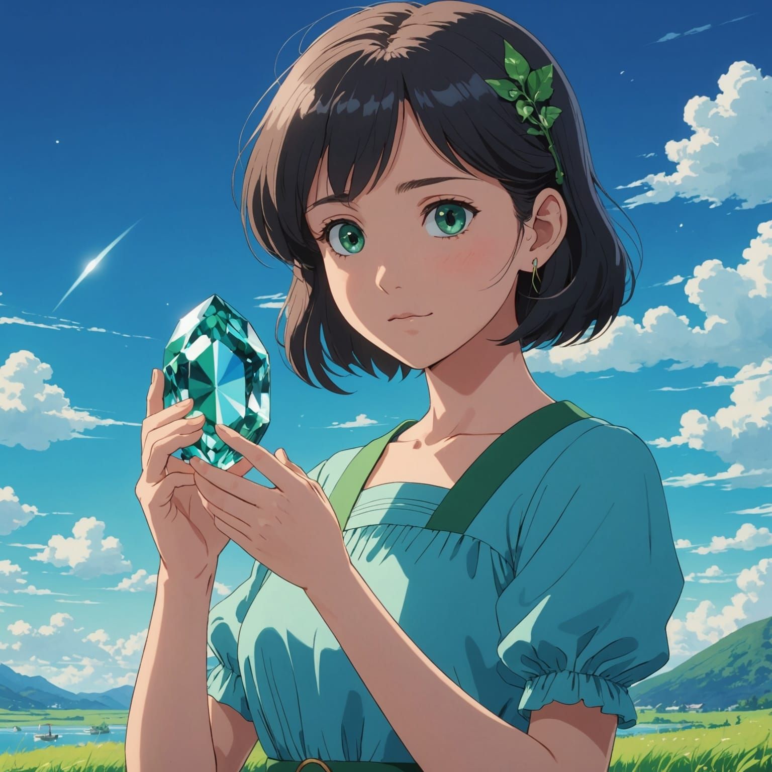 Girl with Beryl: Anime Key Visual