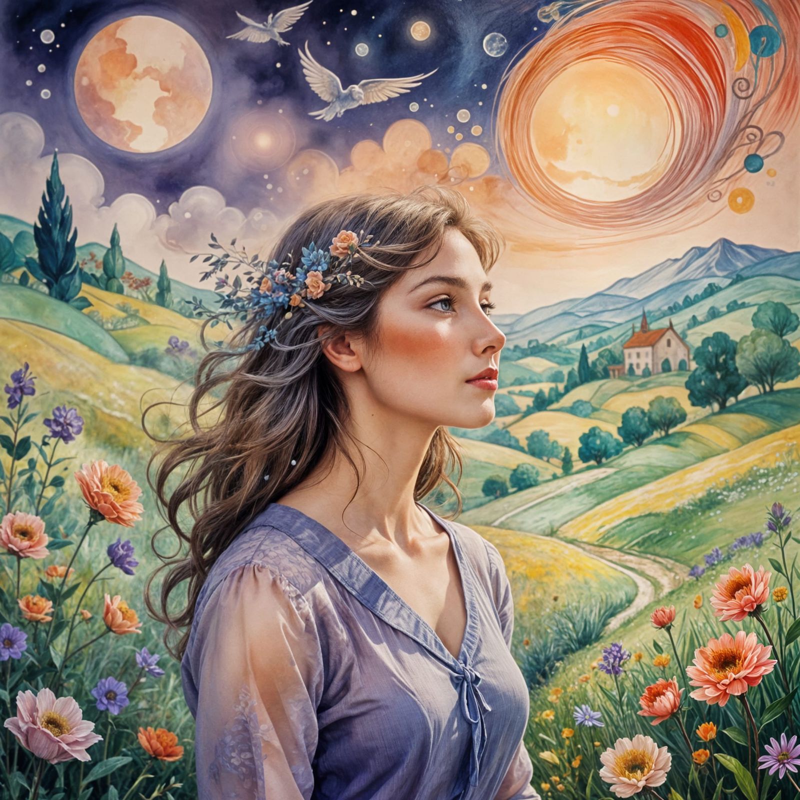 A Handsome Man Dreams of a Beautiful Woman