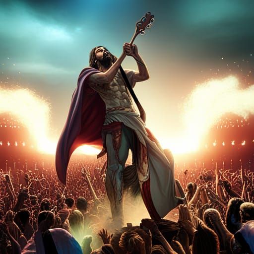 Jesus Christ Enjoys a Heavy Metal Concert