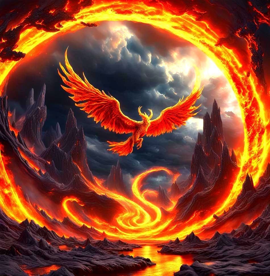 Heaven and Hell Collision in Detailed Matte Painting