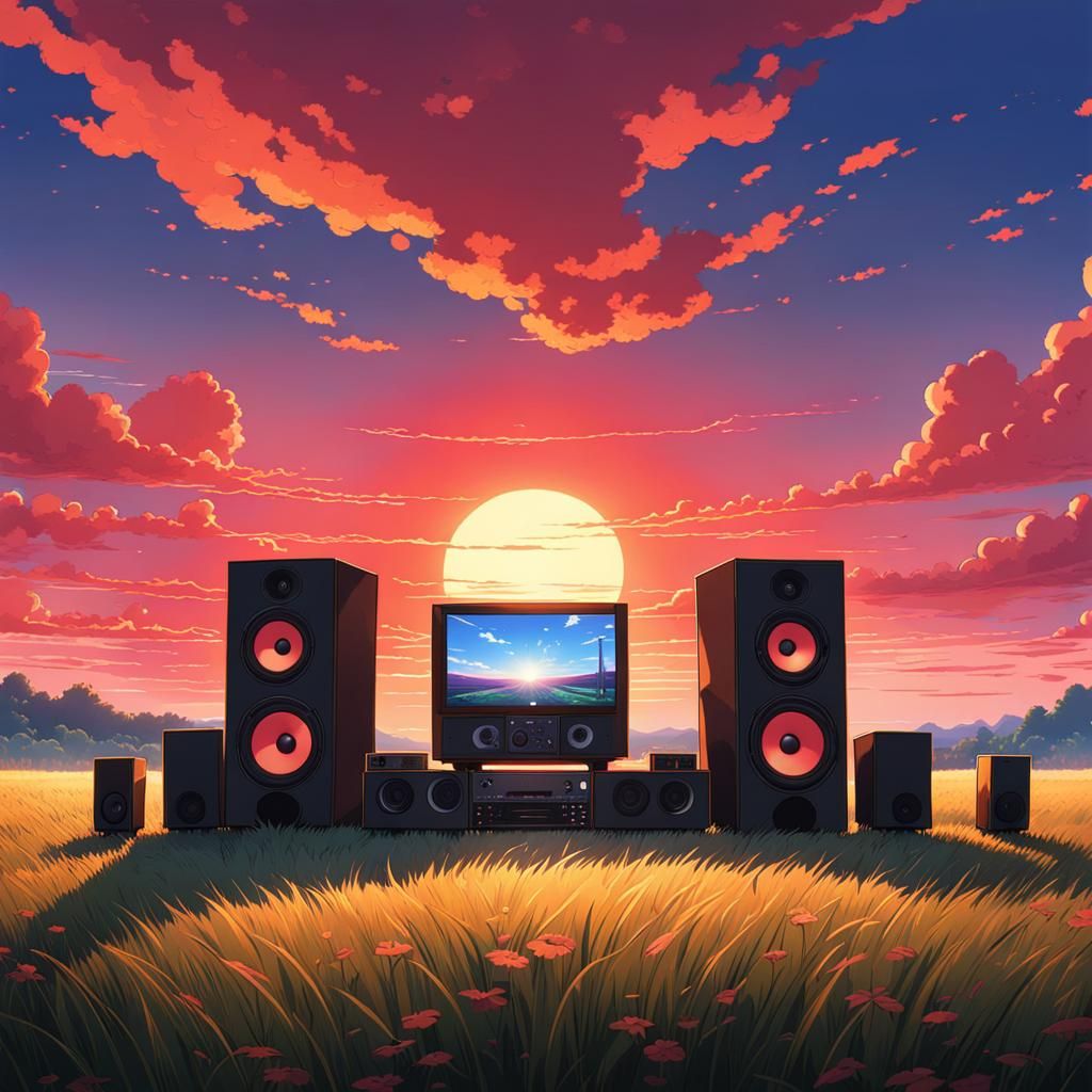 Anime Style Illegal Rave at Sunrise